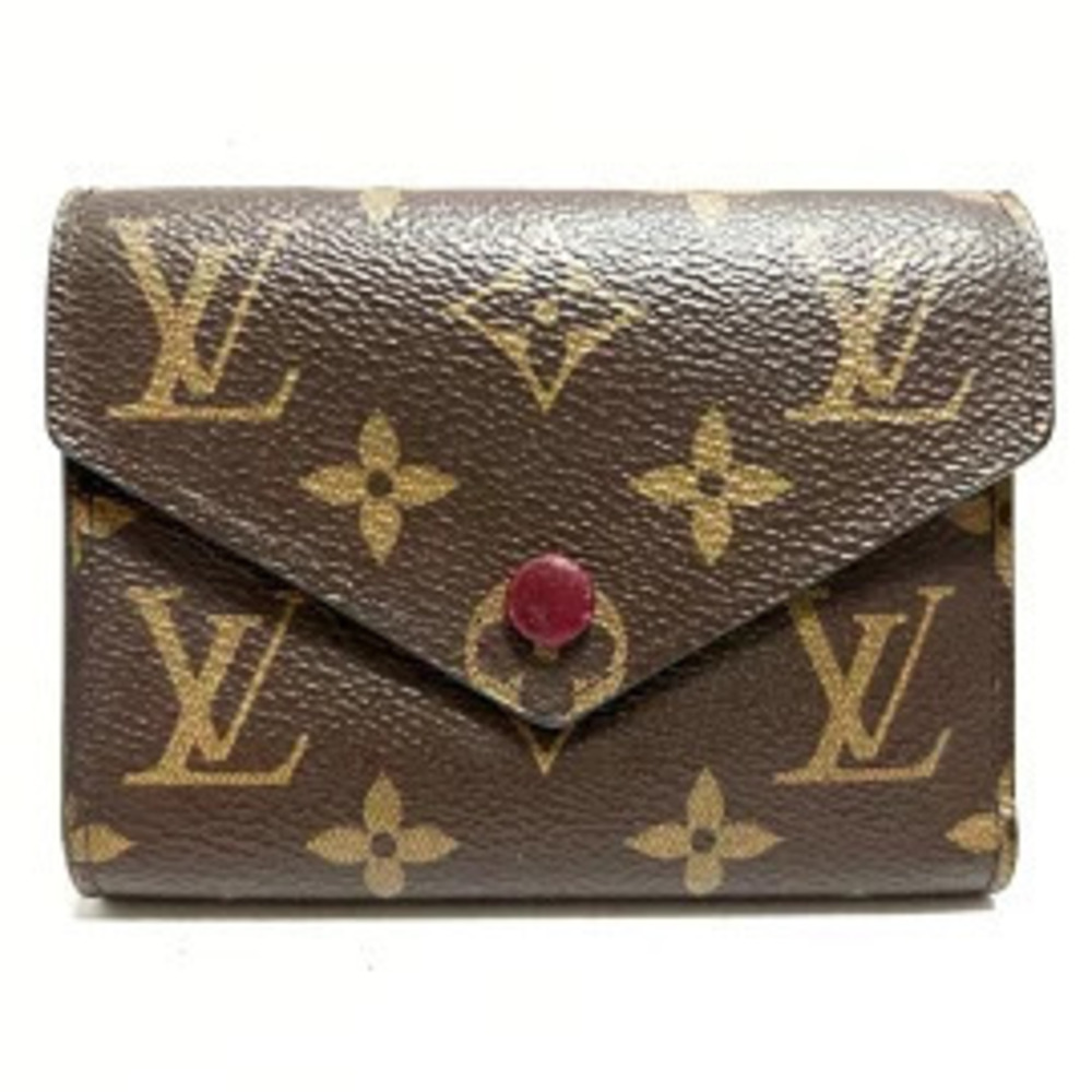 LOUIS VUITTON Portefeuille Victorine Tri fold Wallet Fuschia Pink
